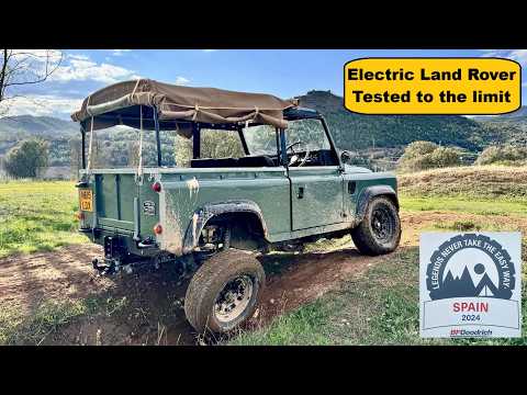 Off-road in an Electric Land Rover Defender - Day 1