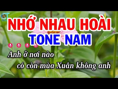 Karaoke Nhớ Nhau Hoài Tone Nam Am | Nhạc Sống Mới | Karaoke Tuấn Kiệt