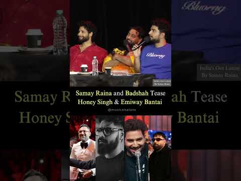 Samay Raina and Badshah Tease Honey Singh & Emiway Bantai In India's Got Latent #honeysingh #emiway