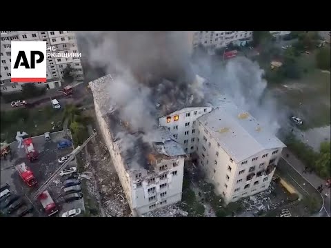YouTube video thumbnail: Russian Strike in Ukraine's Kharkiv Kills 5, Including Two Children