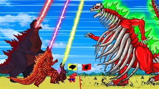 King kong vs Godzilla Giant MONKEY, Brachiosaurus, गुफा में शिन विभिन्न टाइटन एनीमेशन कार्टून!