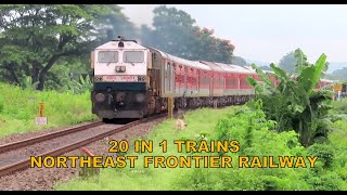 [20 in 1] Classic Diesel Trains in Assam NFR : Dibrugarh Rajdhani + Brahmaputra Mail + Many more
