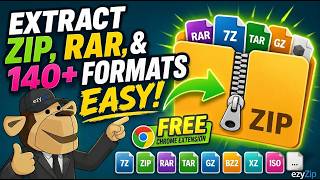 📦 Extract ZIP, RAR & 140+ Formats with Chrome Extension | Free & Local