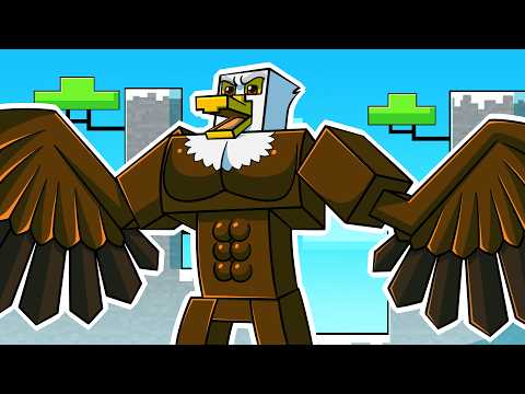 I Survived 1000 DAYS as an EAGLE in HARDCORE Minecraft! - Legendary Mobs Compilation