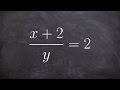 Solving Equations with Fractions
