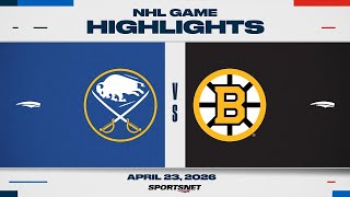 NHL Game 3 Highlights | Sabres vs. Bruins - April 23, 2026