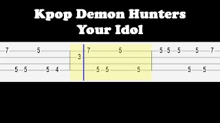 Kpop Demon Hunters - Your Idol (Easy Ukulele Tabs Tutorial)