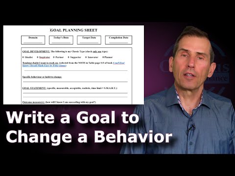 Writing a Goal to Change a Behavior for Improved...