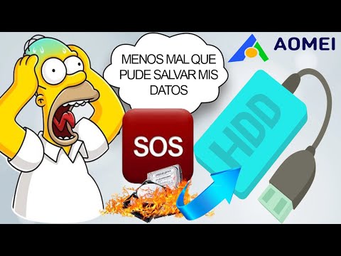 ¡SALVA TUS DATOS Y HAZ UNA COPIA DE SEGURIDAD DE TU PC! YO USÉ AOMEI BACKUPPER Y ME SALVO LA VIDA...