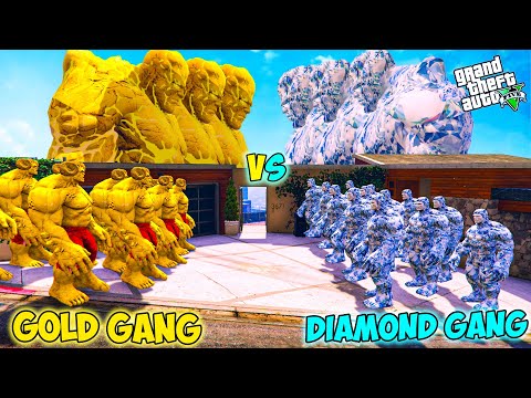 Franklin Blue Gang VS Shinchan Green Gang Fight In GTA 5!