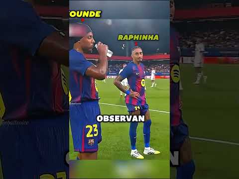 Reacción de Raphinha y Yamal a Kounde 😂
