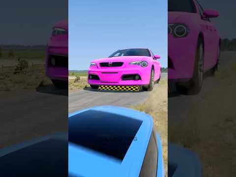 Small To Giant Cars vs Mega Large Speed Bump #37