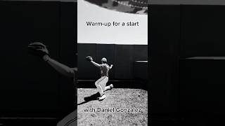 Warm-up for a start with Daniel Gonzalez