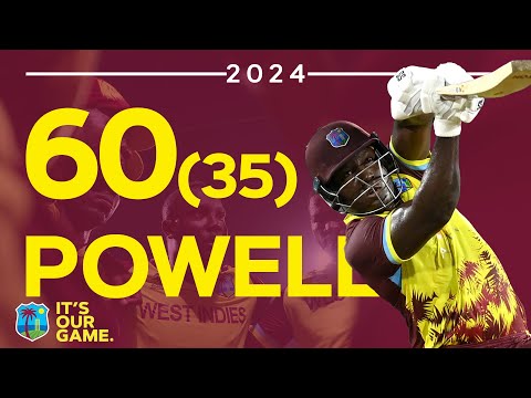 Powell POWER | 60 off 35 Every Ball | West Indies v Bangladesh 2024