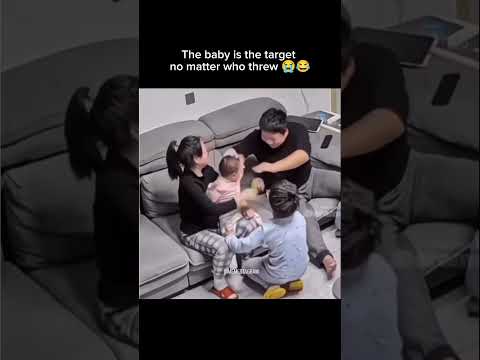 The baby is the target no matter who threw 😭😂 #funny