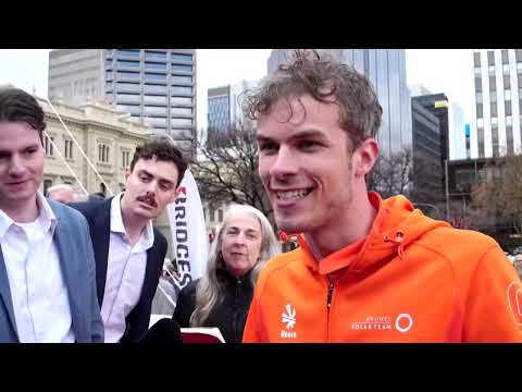 YouTube video thumbnail: 'Back From the Ashes': Dutch Team Wins Australian Solar car Race