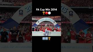 FA Cup Win 2014 🏆🔴⚪️ #arsenal #football #premierleague #soccer #afc facup #trophy #shorts