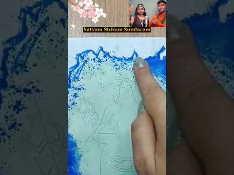 Easy Painting of Mahadev | #shorts #youtubeshorts