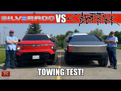 Towing Showdown! 2025 Tesla Cybertruck AWD vs Chevy Silverado EV RST - Which is Best?