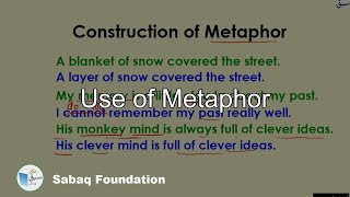 Use of Metaphor