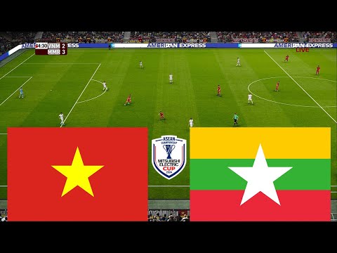 VIETNAM vs MYANMAR 2024 ASEAN Championship Mitsubishi Electric Cup - Full Match All Goals - PES