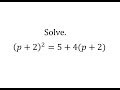 Solving Quadratic Equations by Substitution