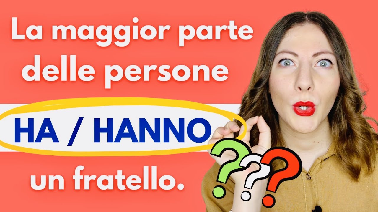 CONCORDANZA a SENSO: Come NON sbagliare le FRASI in italiano Grammatica italiana per Stranieri