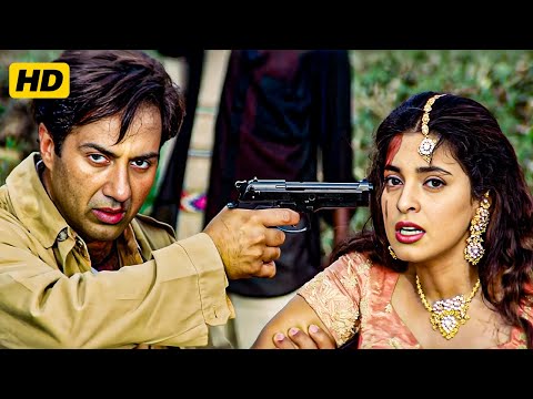 सनी देओल ने जूही चावला को जान से मारने की दी धमकी - Arjun Pandit - Sunny Deol | Juhi Chawla - Action