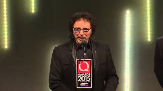 2015 Q Awards - Gibson Brands Les Paul Award - Tony Iommi