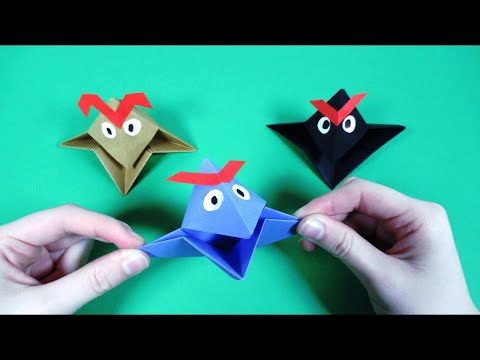 How to make a bird out of paper  origami paper bird
