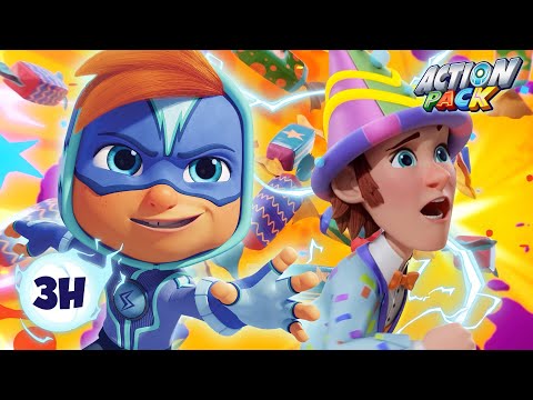 🎉 Action-Packed Birthday Bash! 🎂 |  3H Compilation | Action Pack | Adventure Cartoon for Kids