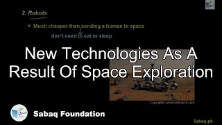 New Technologies As A Result Of Space Exploration