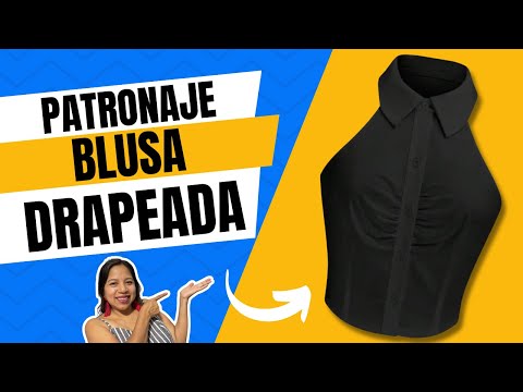 Patronaje de Blusa Drapeada | Fácil y Explicado Desde Cero