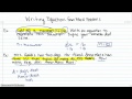 Writing Equations from Word Problems