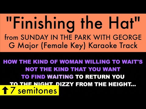 “Finishing the Hat” (Female Key) from Sunday in the Park with George (G Major) – Karaoke Track