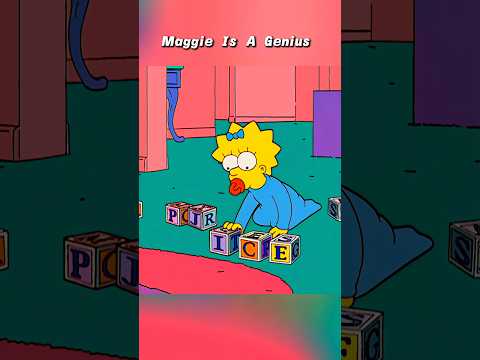 Maggie Is A Genius #simpsons #shorts