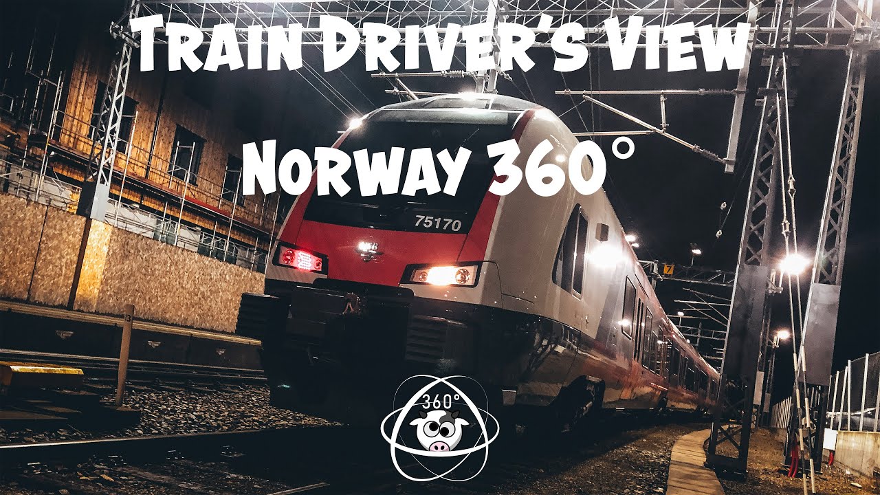 TRAIN DRIVER'S VIEW 360: Morning commute on the Voss Line - RailCowGirl