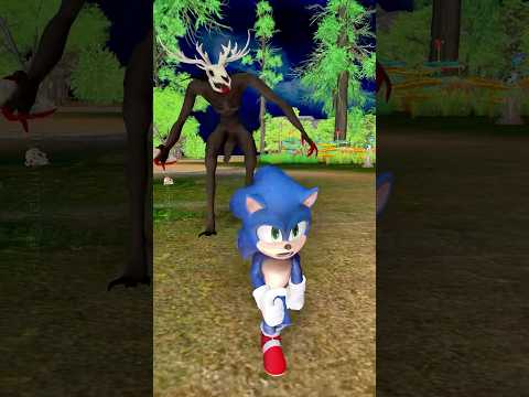 When Tung Tung Tung Sahur help Sonic in the forest - Roblox 99 Nights in the Forest #sonic #roblox