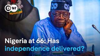 YouTube video thumbnail:  Nigeria at 66: The gap Between Promise and Reality 