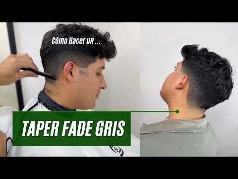 Como hacer TAPER FADE GRIS que TODOS Quieren dominar! 🔥✨ | Tutorial Paso a Paso