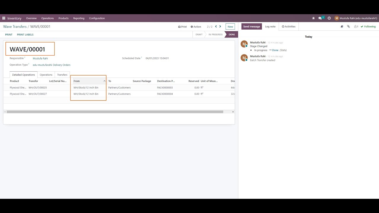 Wave Picking in Odoo16 | Increase Efficiency with wave picking in Odoo | Optimize Operations | 01.04.2023

When we have large #warehouse operations and dealing with multiple orders registered in your #odoo in a single day with ...