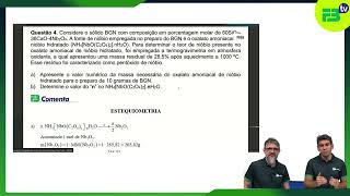 FB COMENTA - ITA 2026 - 2ª FASE - QUÍMICA - PROFº ANTONINO E FERNANDO