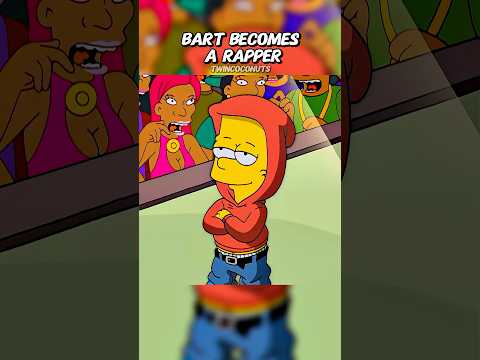 Bart Becomes a Rapper 🎤 #simpsons #shorts