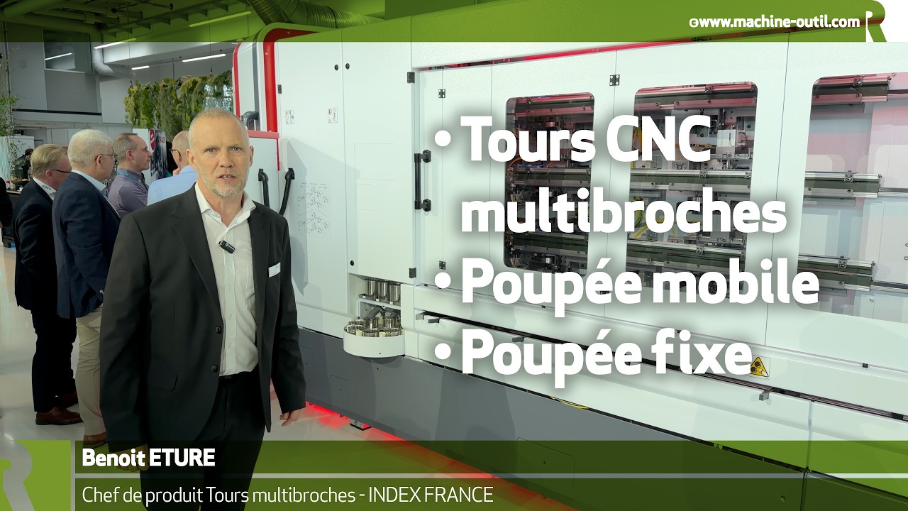 Tour multibroches CNC à poupée mobile - poupée fixe