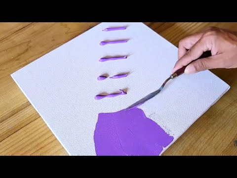 Easy Acrylic Painting Technique / Colorful Abstract Painting / Textured Painting