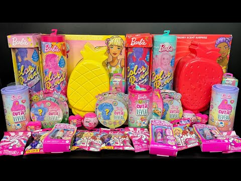 ASMR Barbie CUTIE REVEAL Dolls OVER 100 SURPRISES‼️ Oddly Satisfying Unboxing Toys | No Talking