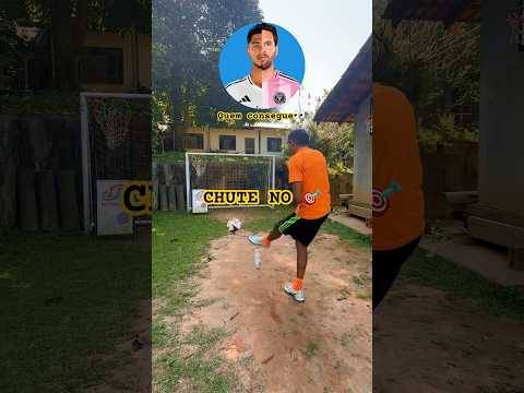 Chute no ângulo e desafio do messi #Desafio #football #fut #skills