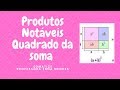 Produtos Notáveis e Geometria