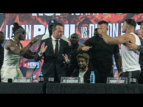 CHAOS!! KSI vs Tommy Fury • FULL PRESS CONFERENCE • feat Logan Paul vs Dillon Danis