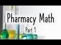 Pharmacy Math Concepts and Calculations